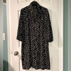 Reitmans Shirtdress with B&W Leopard Print in 2X